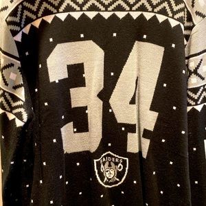 Bo Jackson Raiders Holiday Sweater !